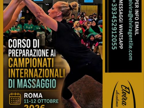 CORSO DI PREPARAZIONE PER I CAMPIONATI INTERNAZIONALI DI MASSAGGIO